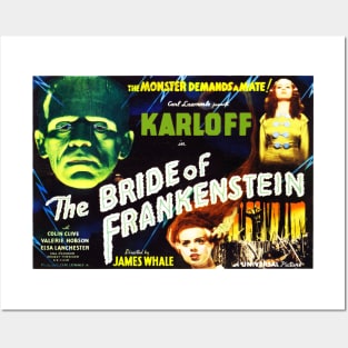 Bride of Frankenstein (1935) 5 Posters and Art